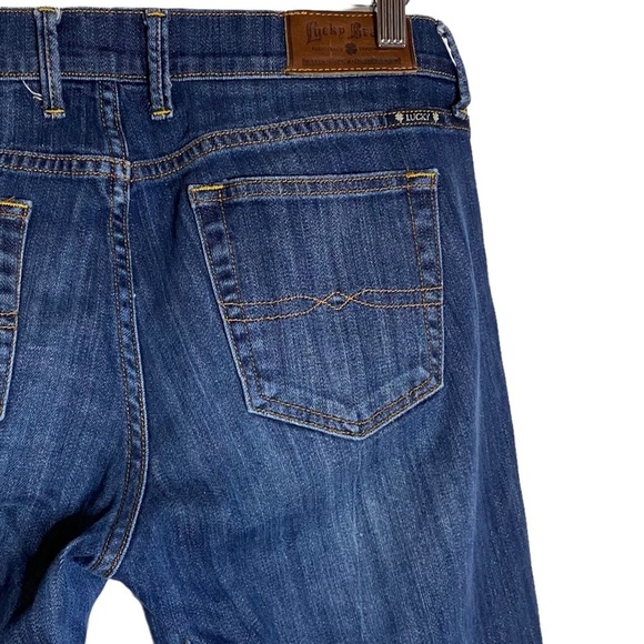 Lucky Brand Sweet N Crop Dark Blue Wash Mid Rise Jeans 10 - Picture 12 of 16